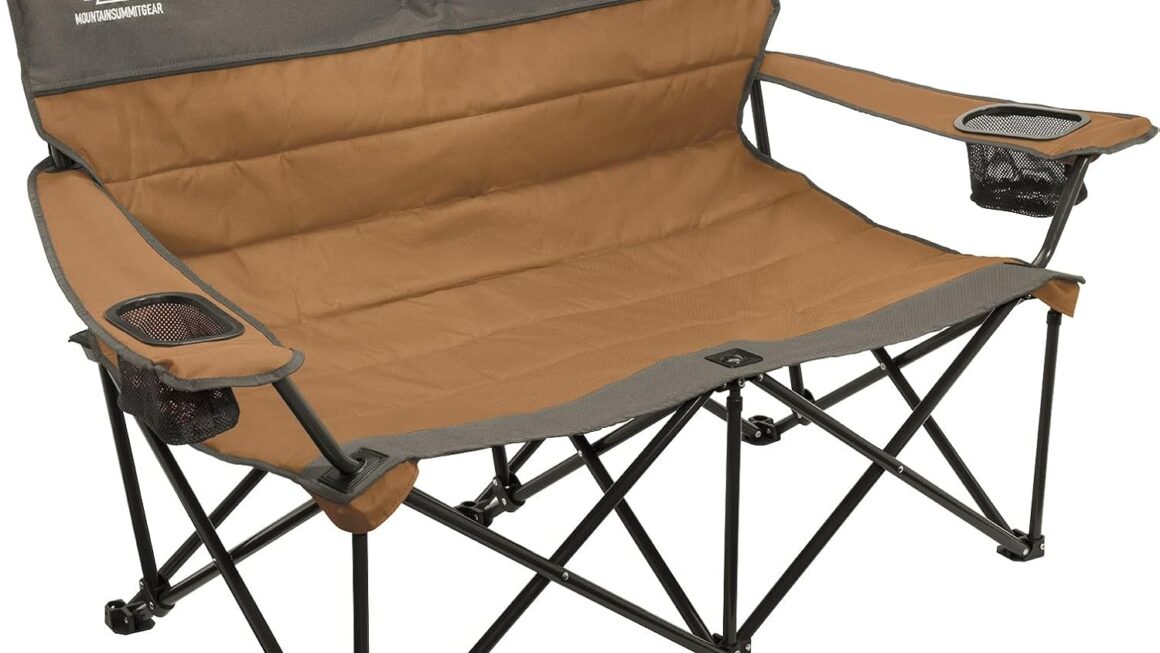 The Best Double Wide Camp Chair: Quilted Low Loveseat for Ultimate Comfort Outdoors